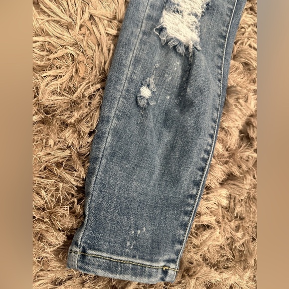 Judy Blue Distressed Skinny Fit Holes Jeans Size 13 / 31 - Picture 8 of 8